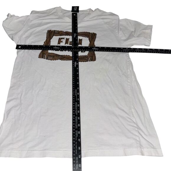 crazy jack mens xxl fiji islands white crew neck short sleeve t-shirt - Picture 4 of 10